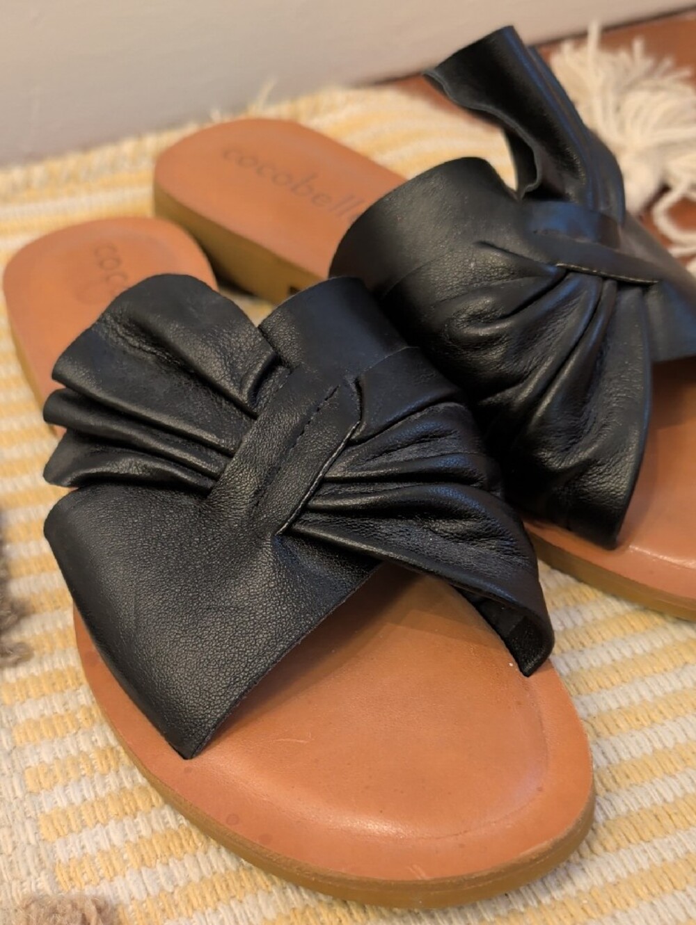 Cocobelle Brera Sandals Black Leather
